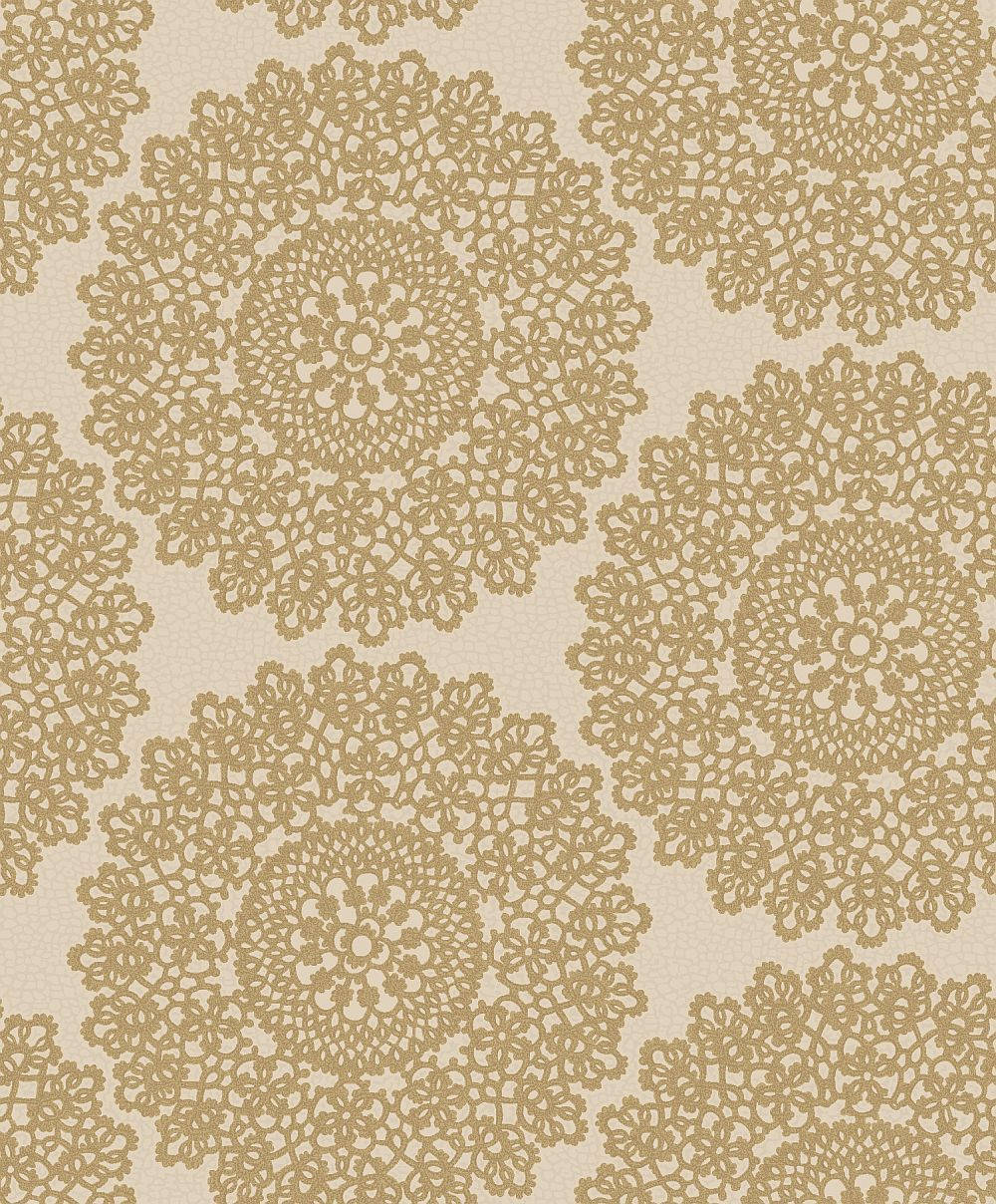 Mandala Goud Kuns Muurpapier