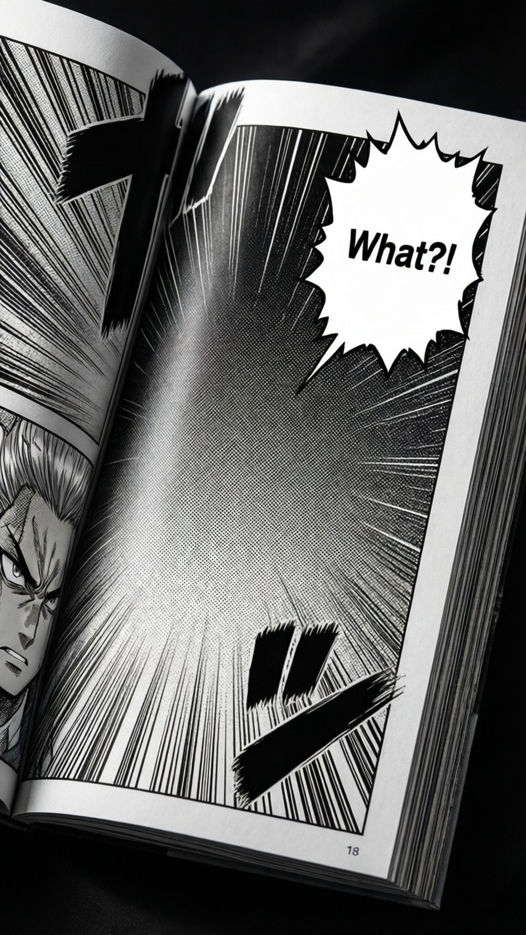 Manga Aksie Bladsy Muurpapier