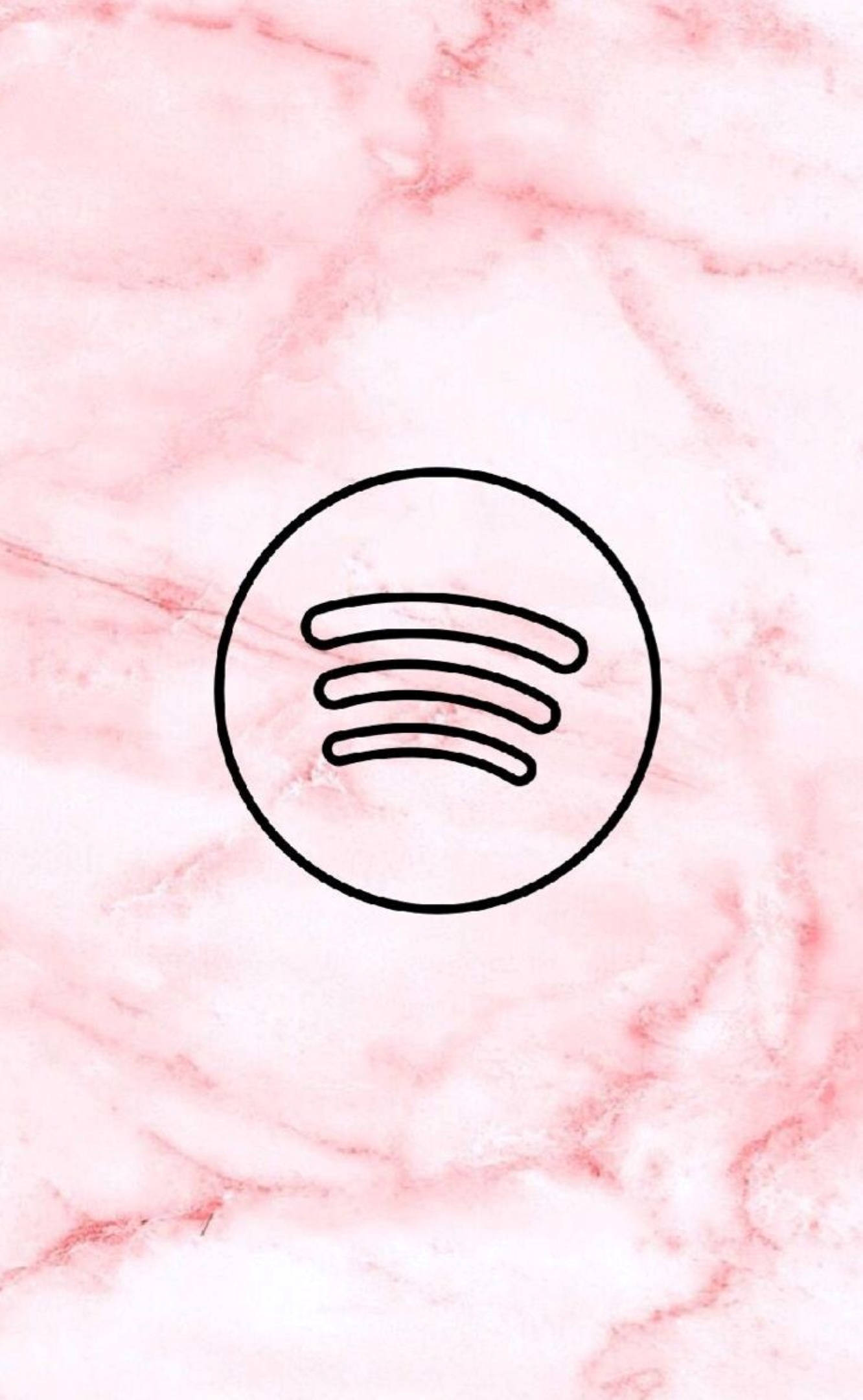 Marble Pink Spotify Muurpapier