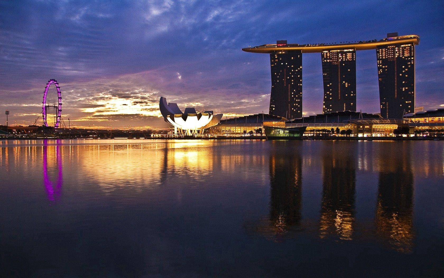 Marina Bay-rivier Sonderkoms Muurpapier