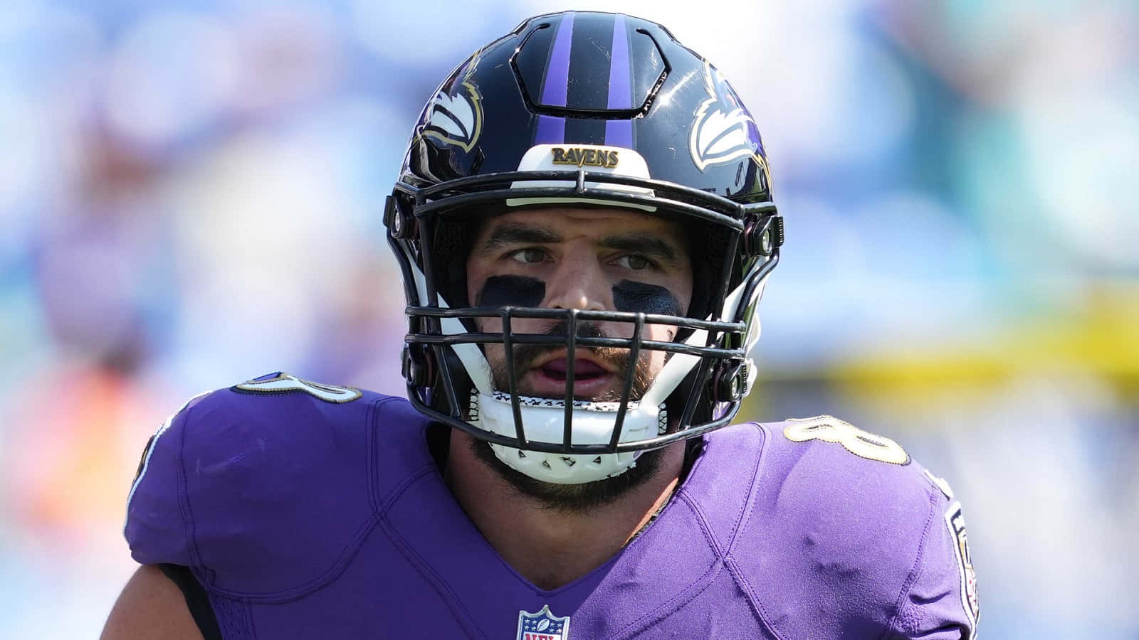 Mark Andrews van NFL Baltimore Ravens Muurpapier