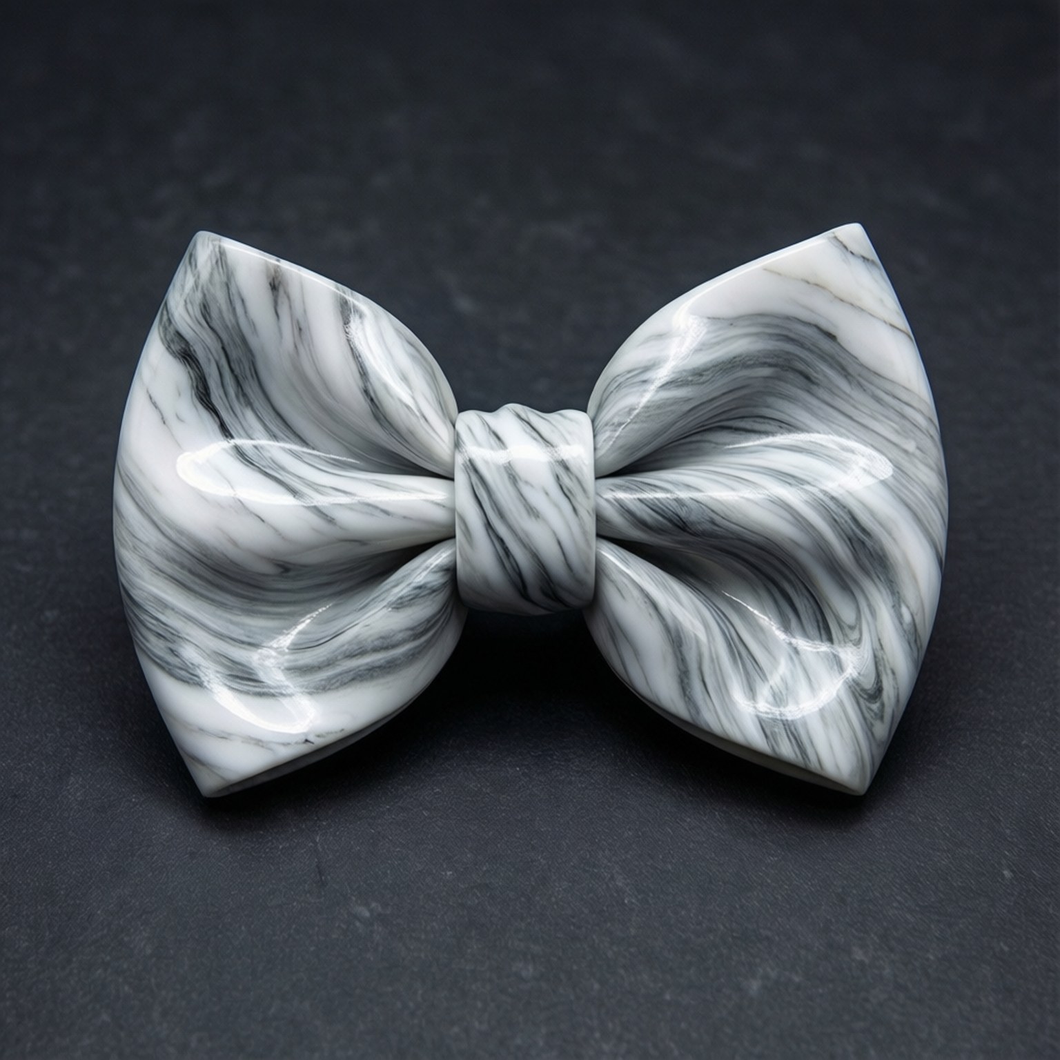 Marmerdraai Elegante Strik Muurpapier