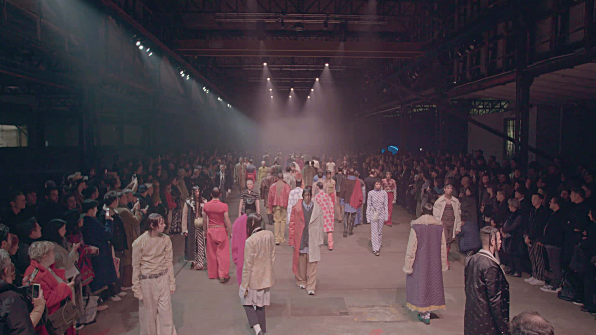 Marni Men's Collection Tydens Milaan Modeweek Muurpapier