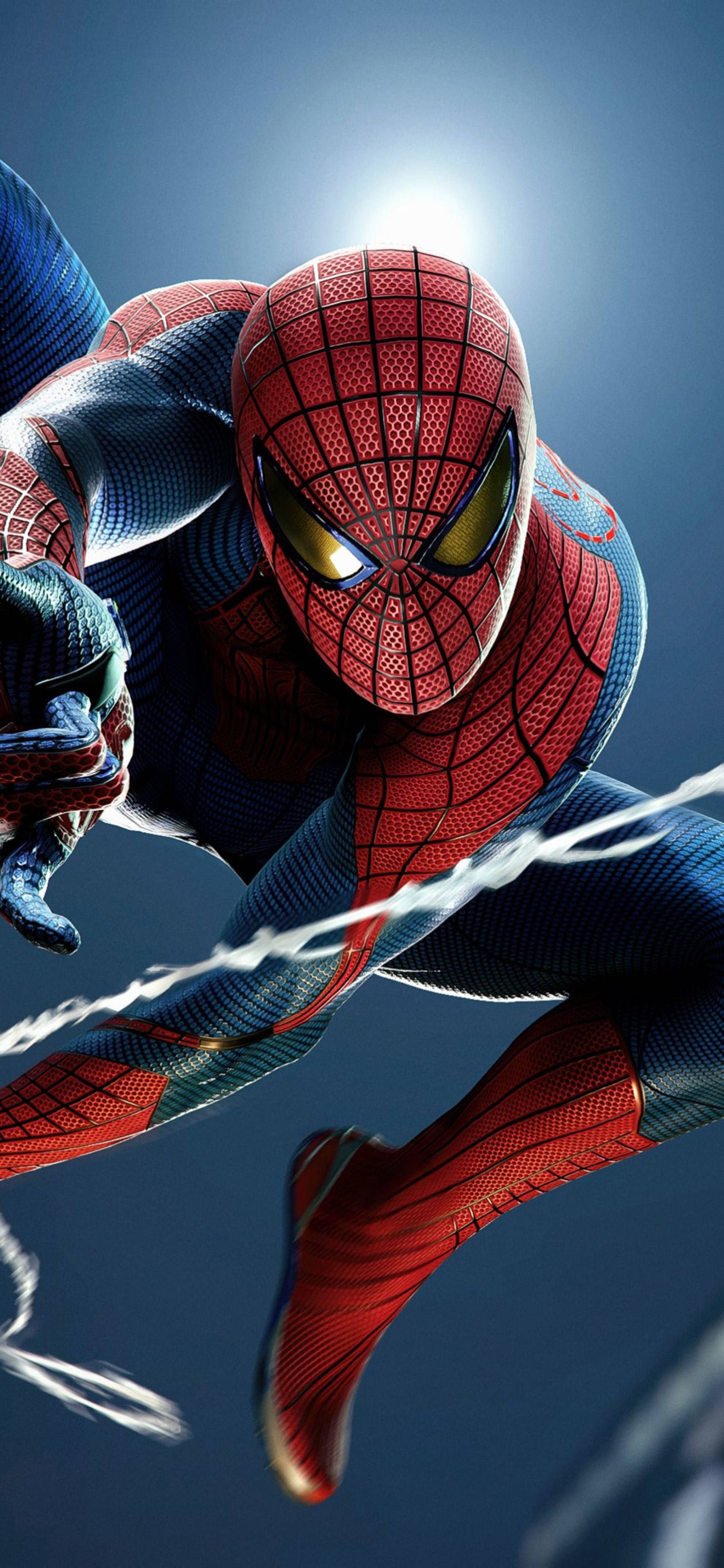 Marvel 4K Telefoon Spinman Swaai Muurpapier