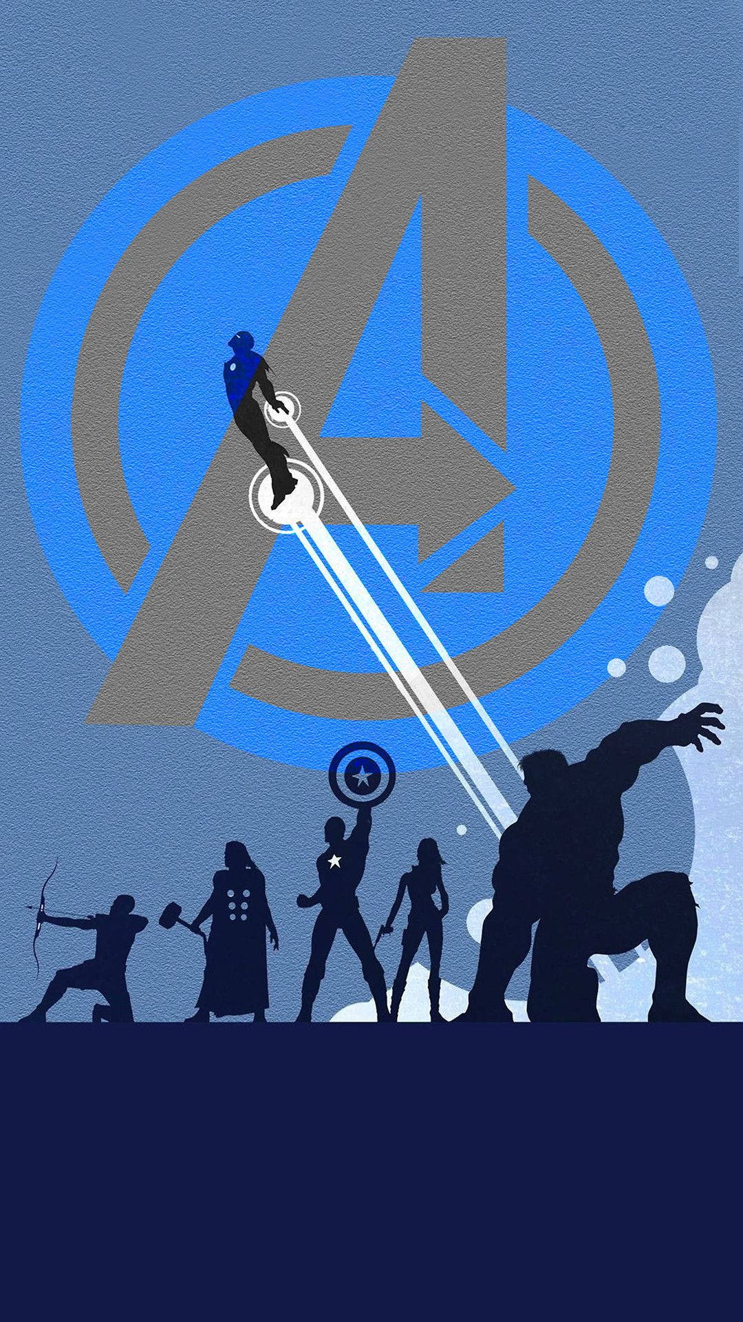 Marvel Avengers-superhelde met Hulk, Captain America, Black Widow, Thor en ander.
