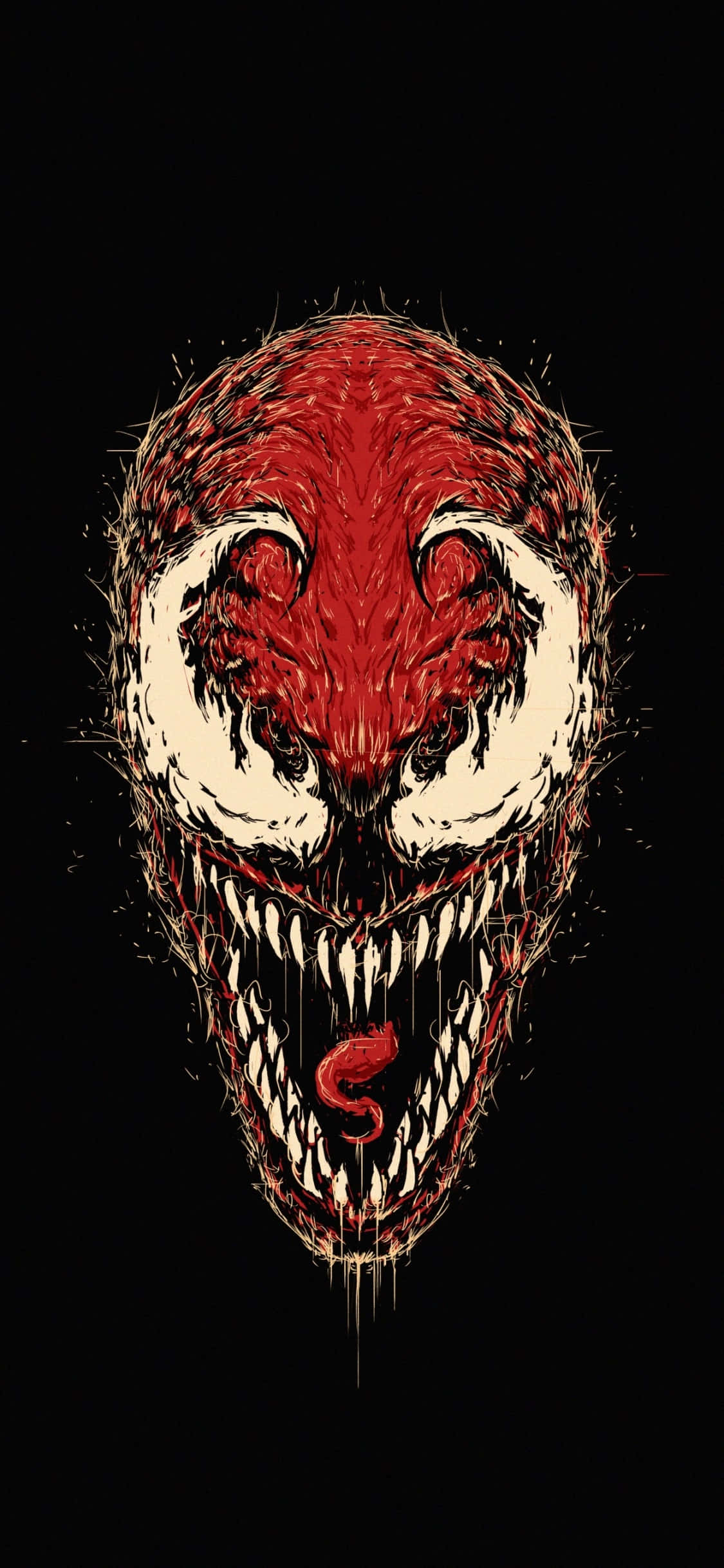 Marvel Carnage Gereed vir Stryd Muurpapier