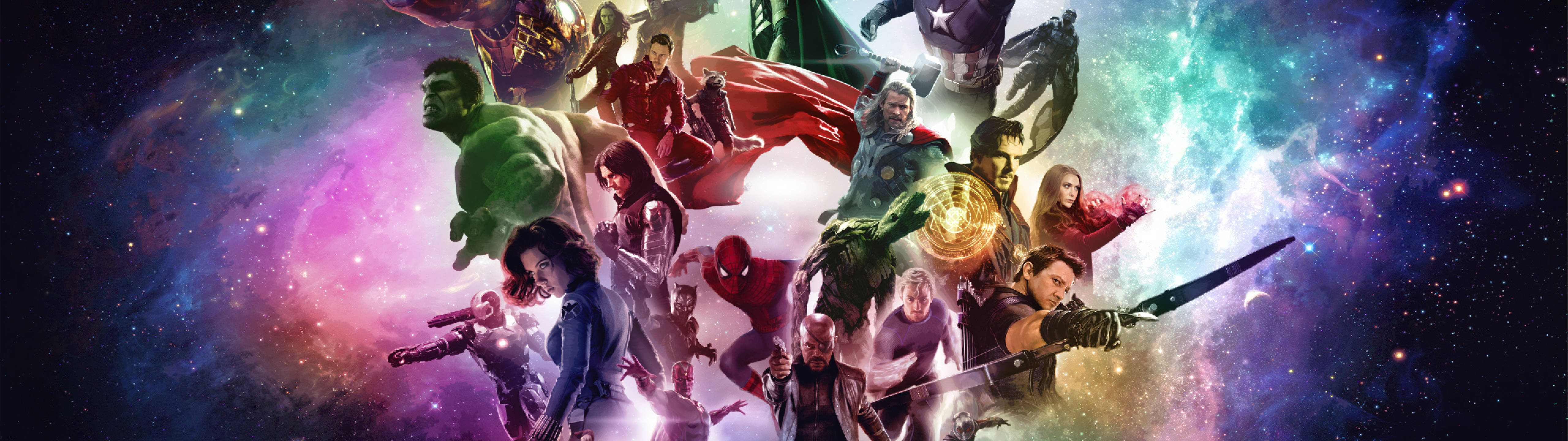 Marvel Helde Saam 5120 x 1440 Muurpapier