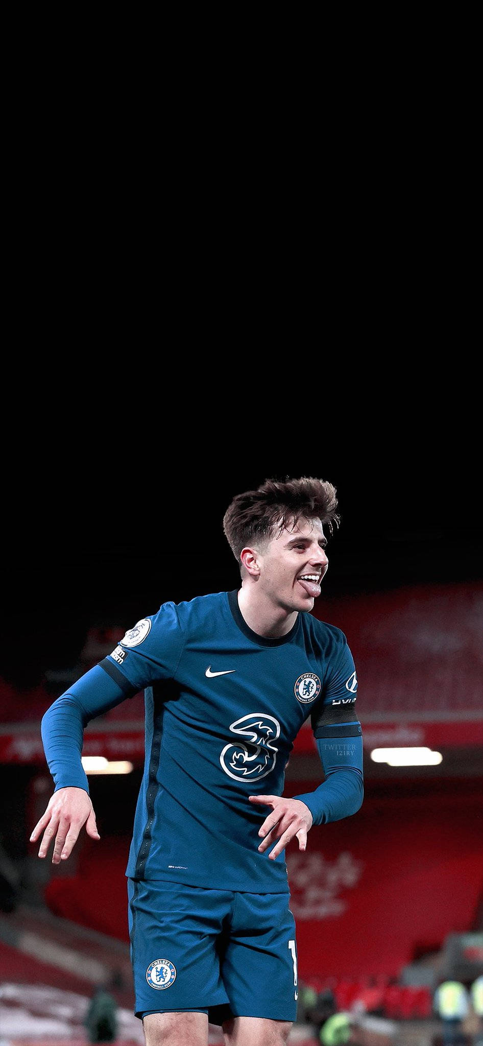 Mason Mount steek tong uit Muurpapier