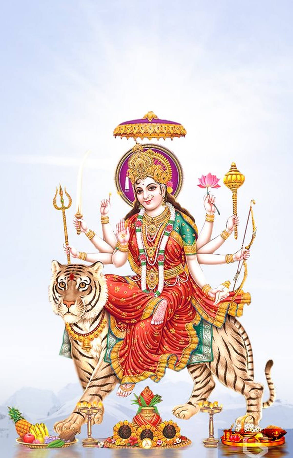 Mataji Tierkuns Muurpapier
