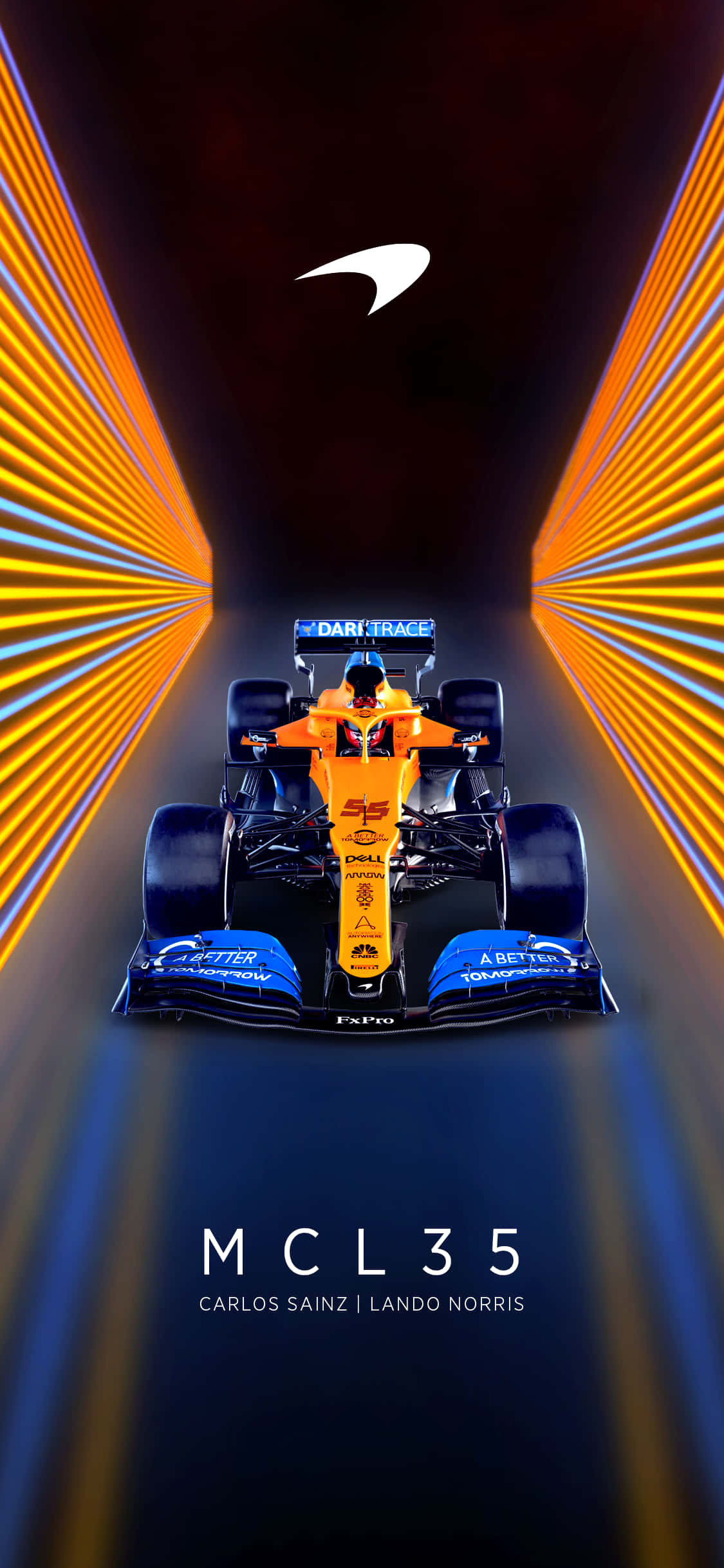 McLaren Formule 1-renspan Muurpapier