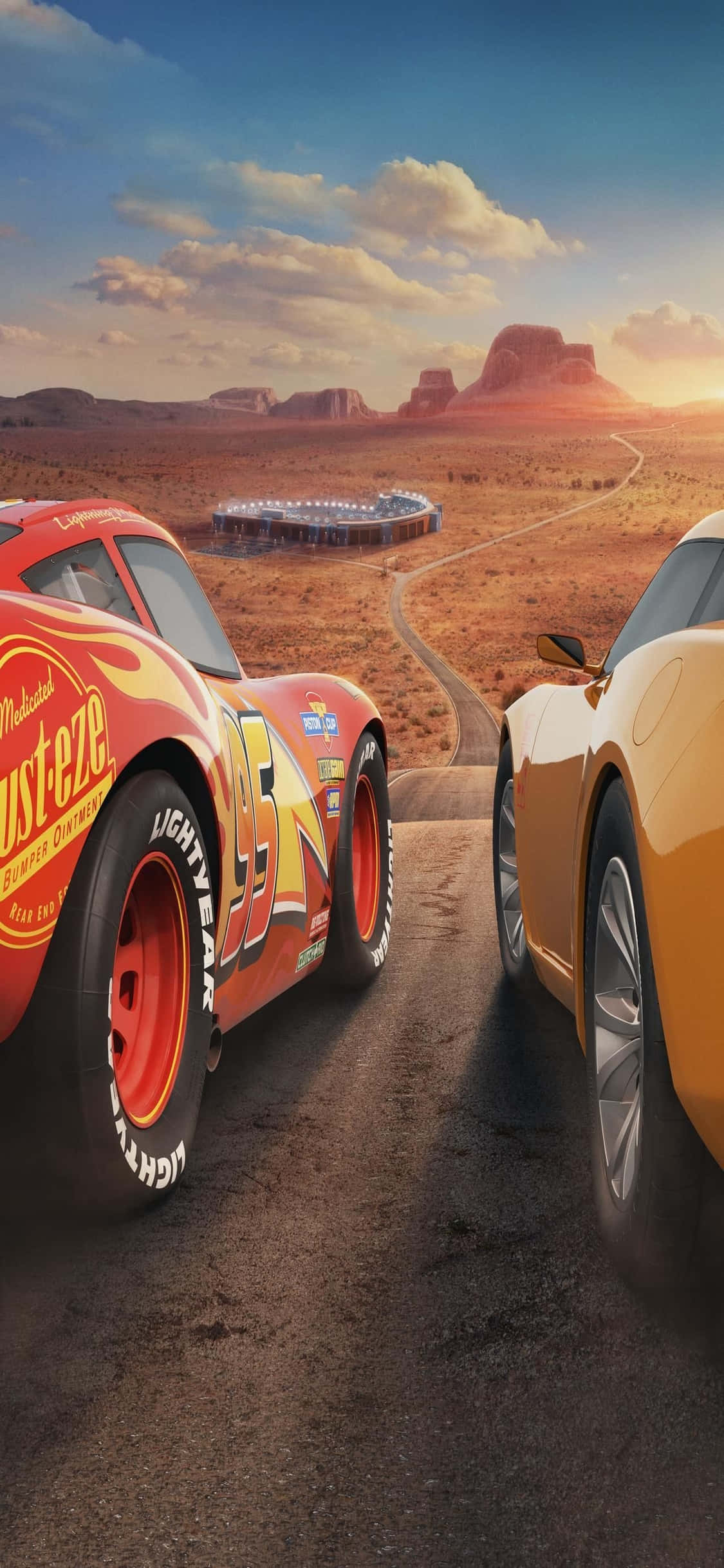 McQueen En Cruz iPhone X Cars Agtergrond Muurpapier