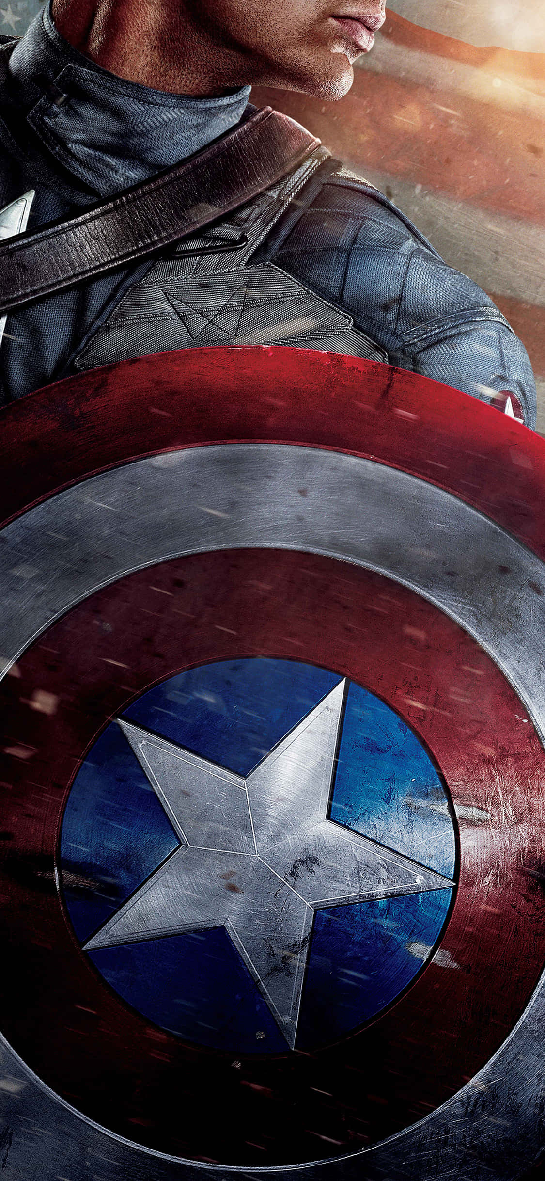 MCU-held Captain America-skild-agtergrond Muurpapier