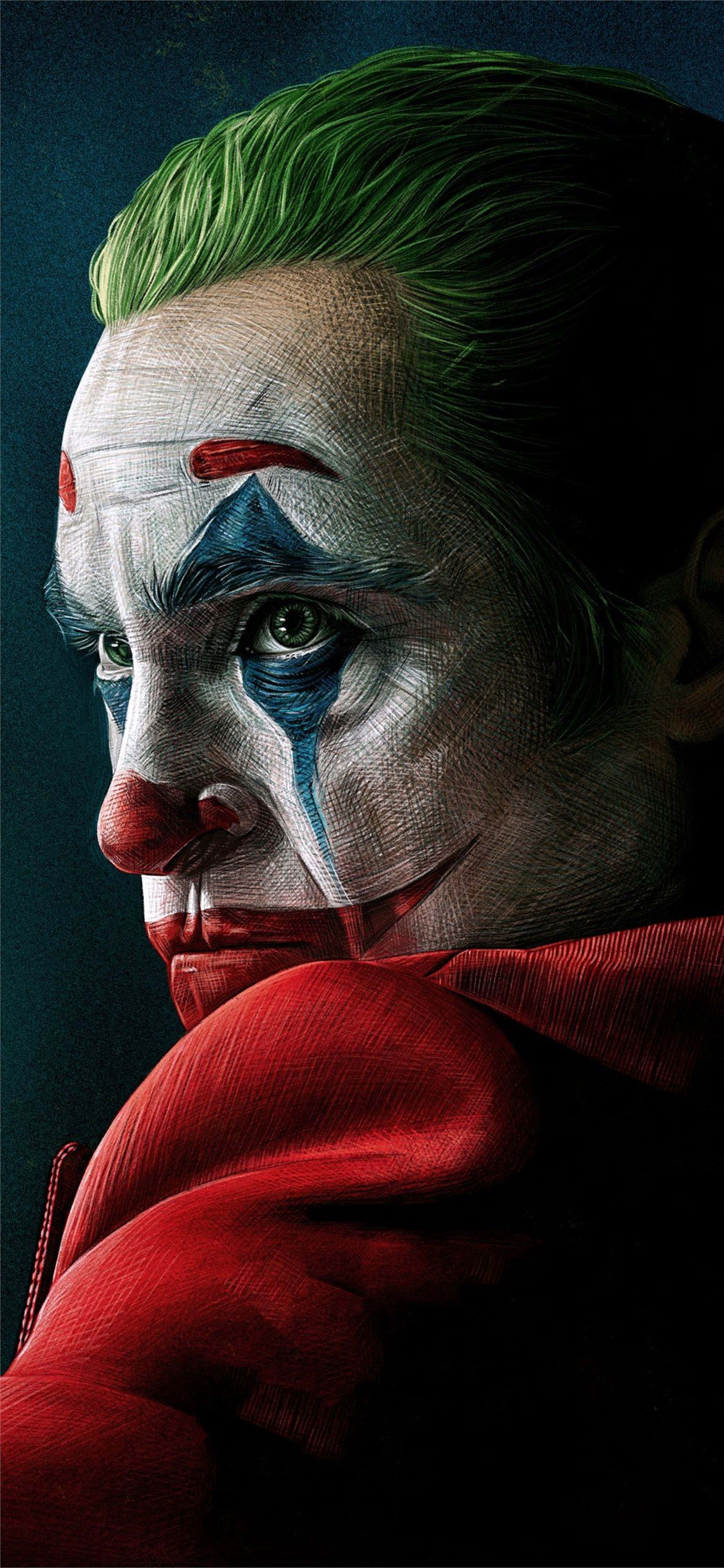 Meesterskildery van die Joker in 4K-resolusie vir Foonagtergrond Muurpapier