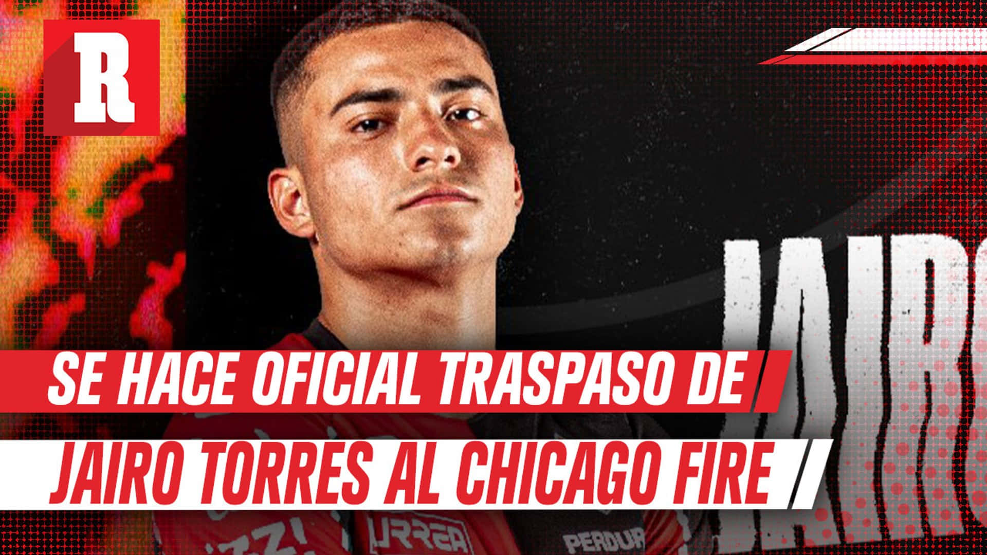 Meksikaanse Sokkerspeler Jairo Torres Chicago Fire Plakaat Muurpapier