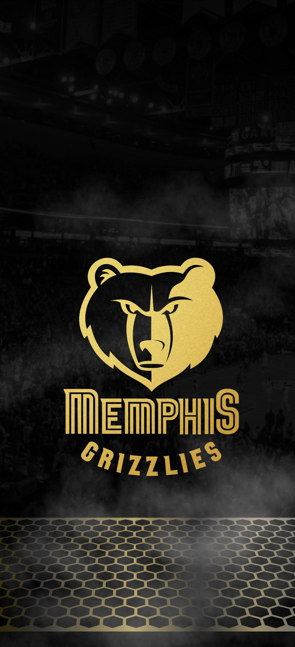 Memphis Grizzlies Geel Muurpapier