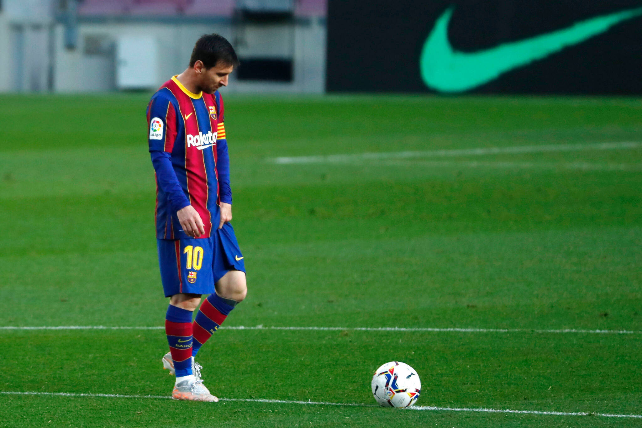 Messi 2021 Nike Kennisgewing Muurpapier