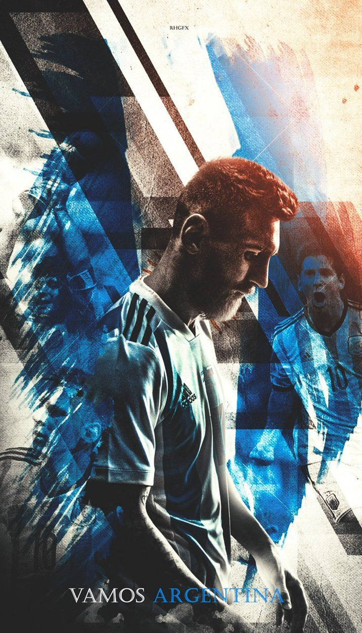 Messi Argentinië Vamos Plakkaat Muurpapier