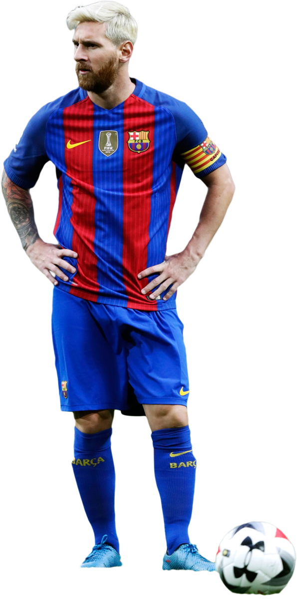 Messi in FC Barcelona-uitrusting Muurpapier