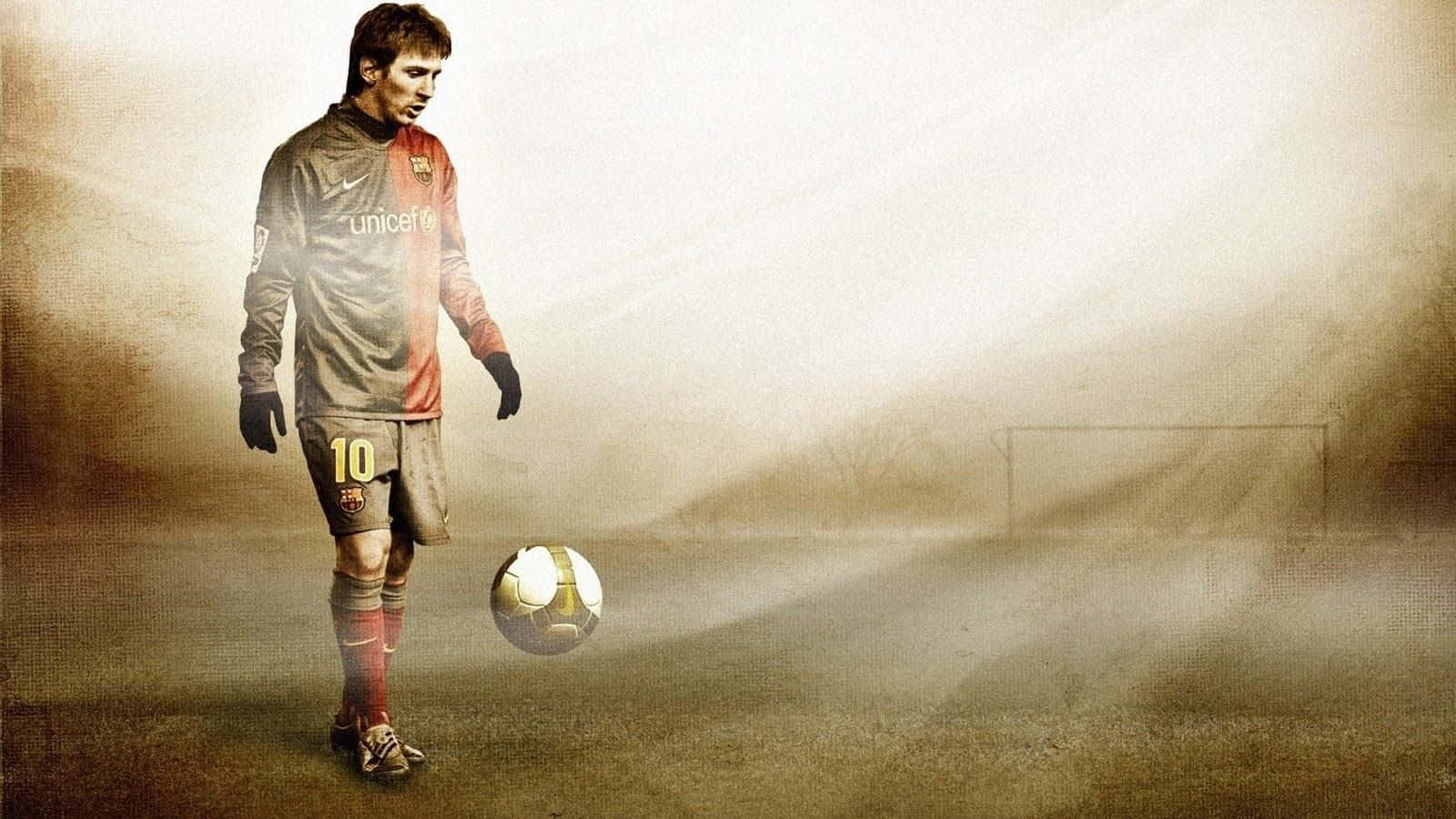 Messi staan uit die skare Muurpapier