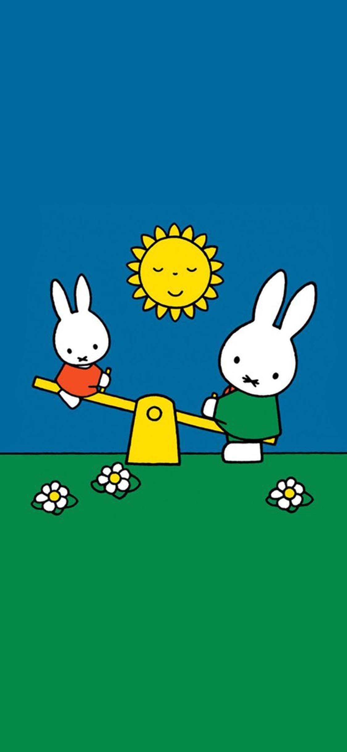 Miffy Wipplank Speelplek Muurpapier