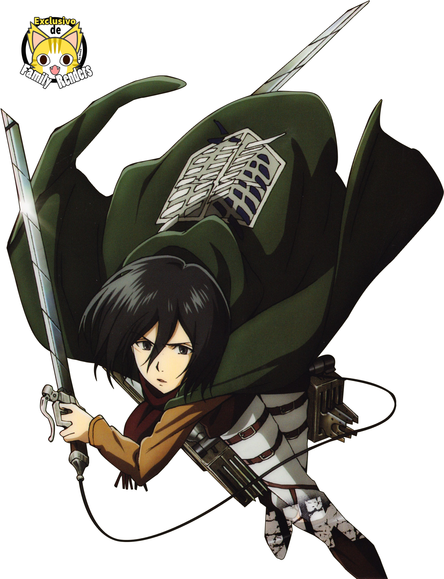 Mikasa Ackerman Aksiehouding Muurpapier