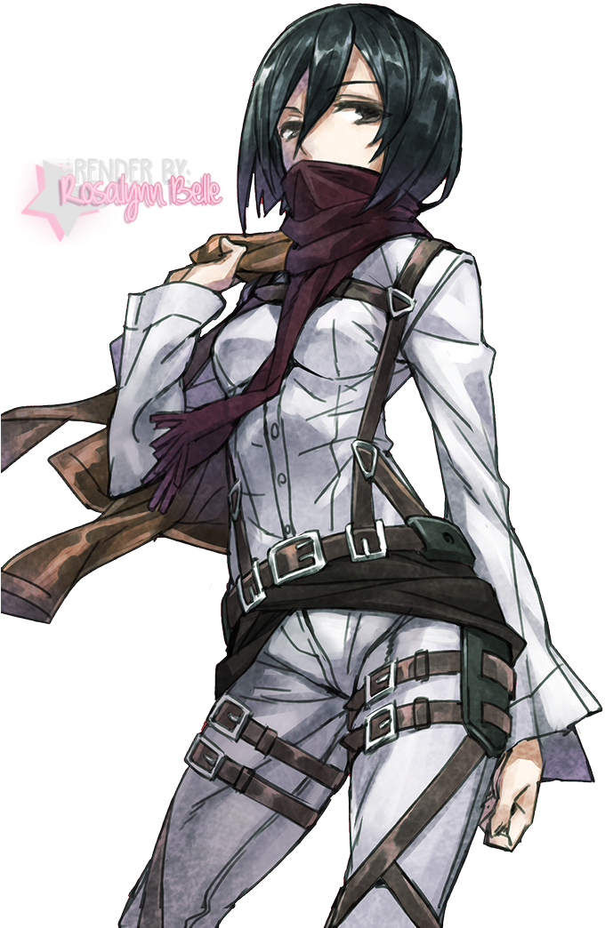 Mikasa Ackerman Verkennersregiment-uniform Muurpapier