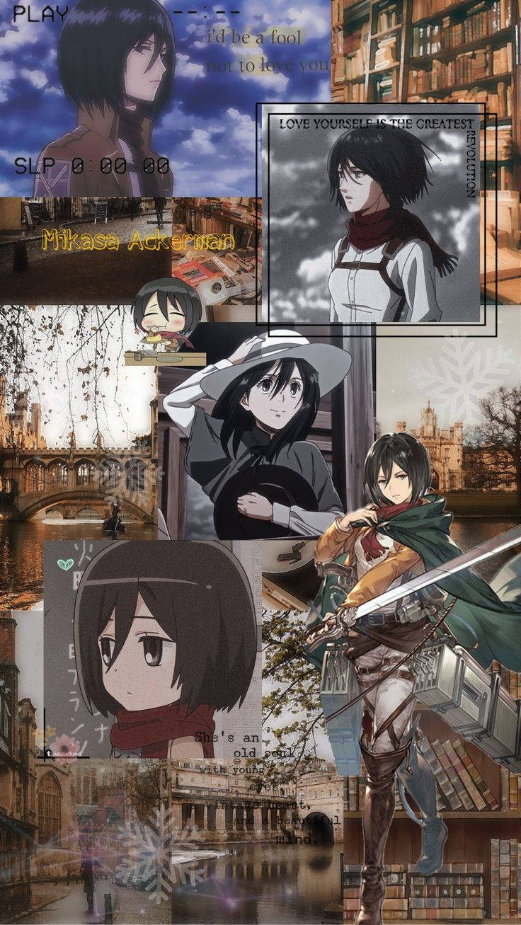 Mikasa Oulike Ses-Foto Collage Muurpapier