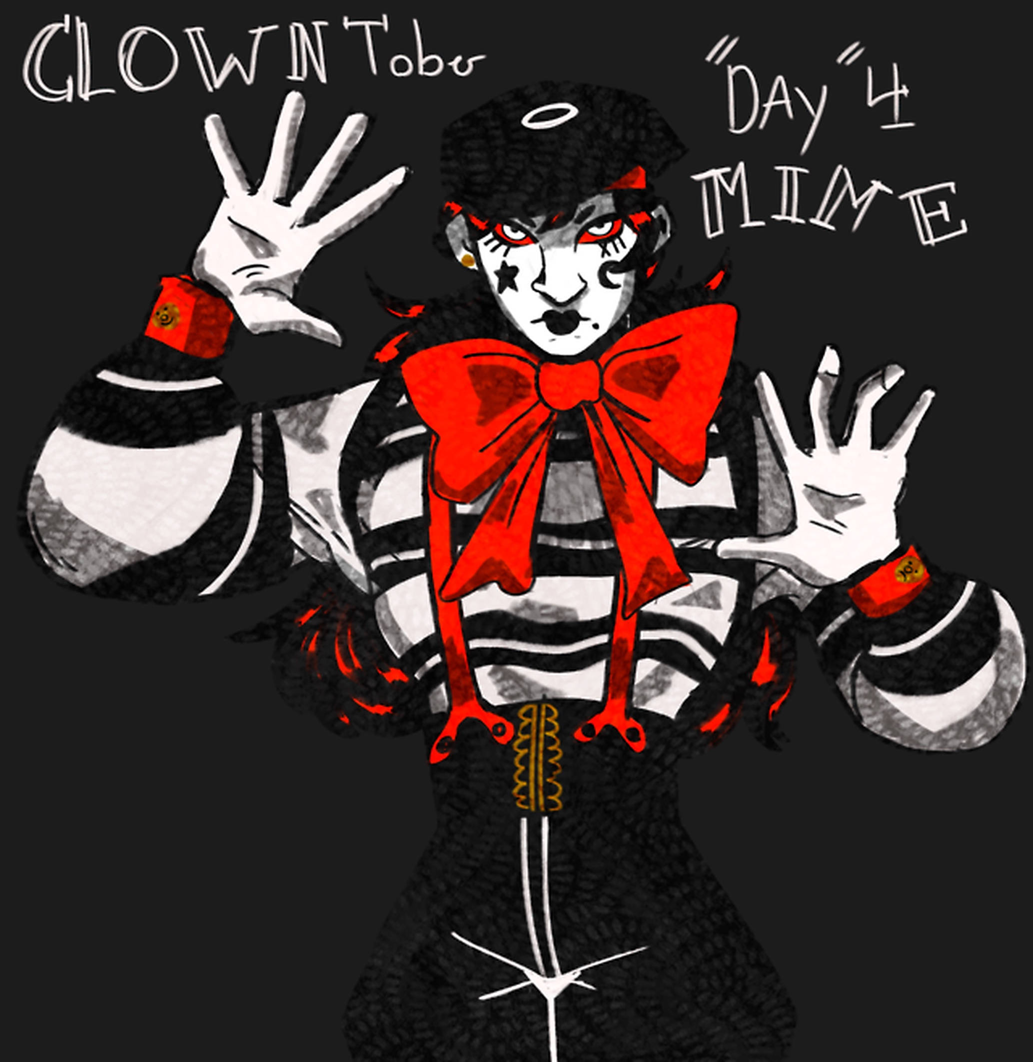 Mime Nar Kuns Muurpapier