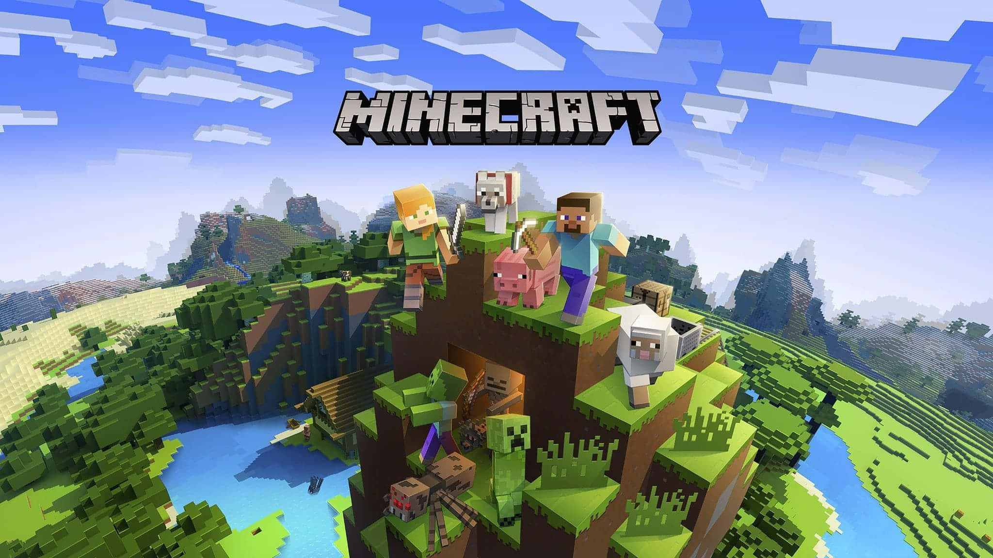 Minecraft Agtergrond Muurpapier