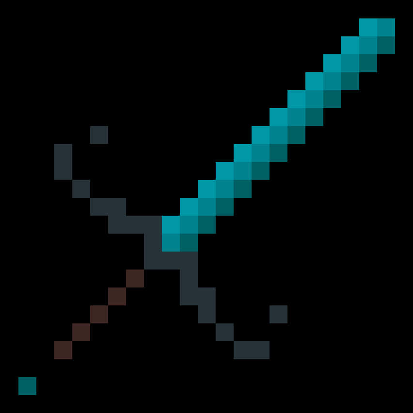 Minecraft Diamantswaard Grafika Muurpapier