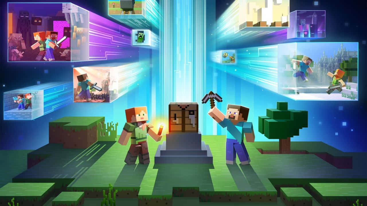Minecraft - die speletjie Muurpapier