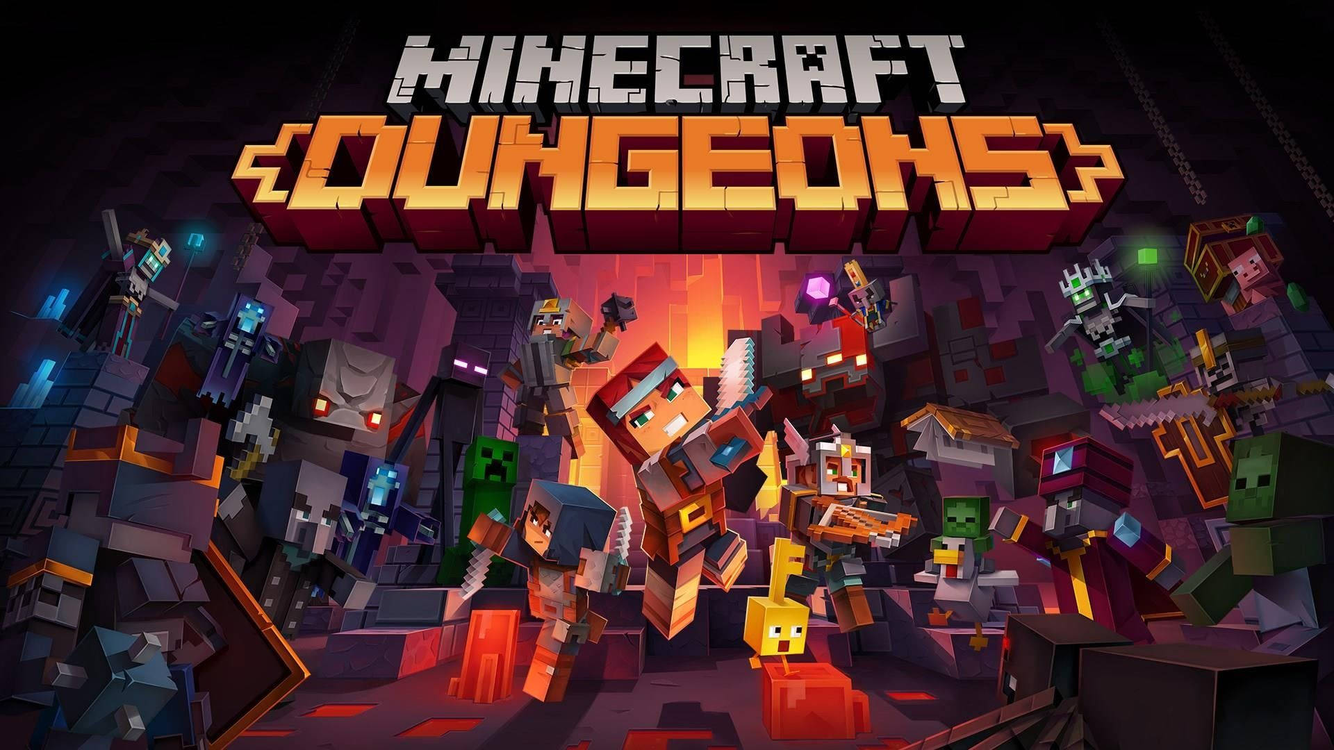 Minecraft Dungeons Amptelike Plakkaat Muurpapier