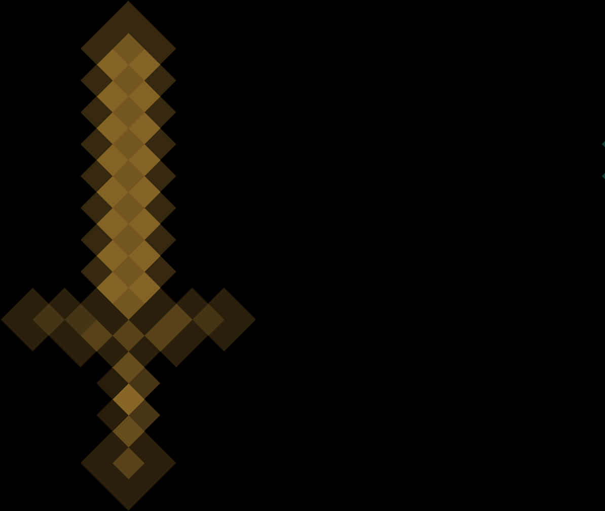 Minecraft Goue Swaar Ikoon Muurpapier