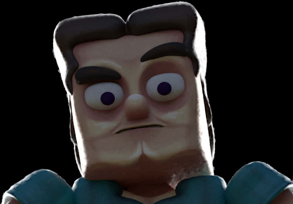 Minecraft-karakter van naby Muurpapier
