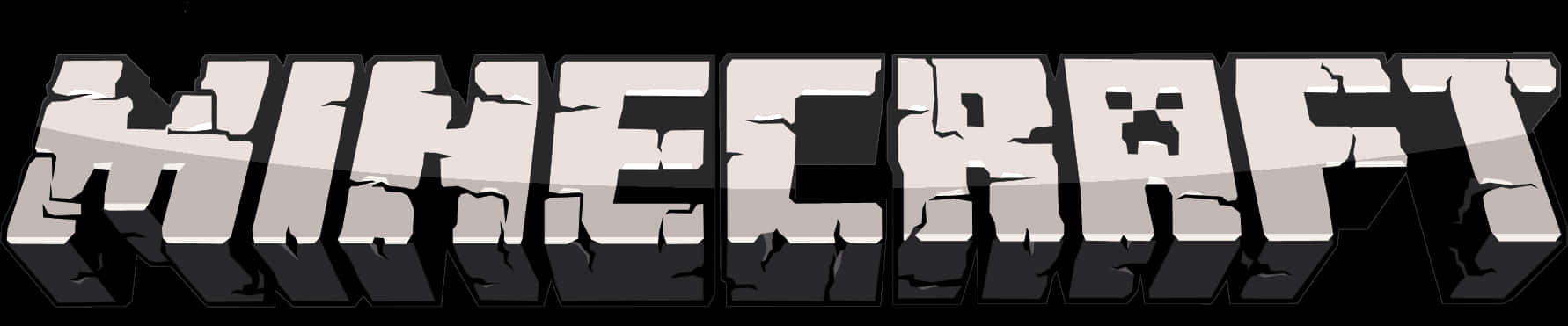 Minecraft Logo 3D Effek Muurpapier