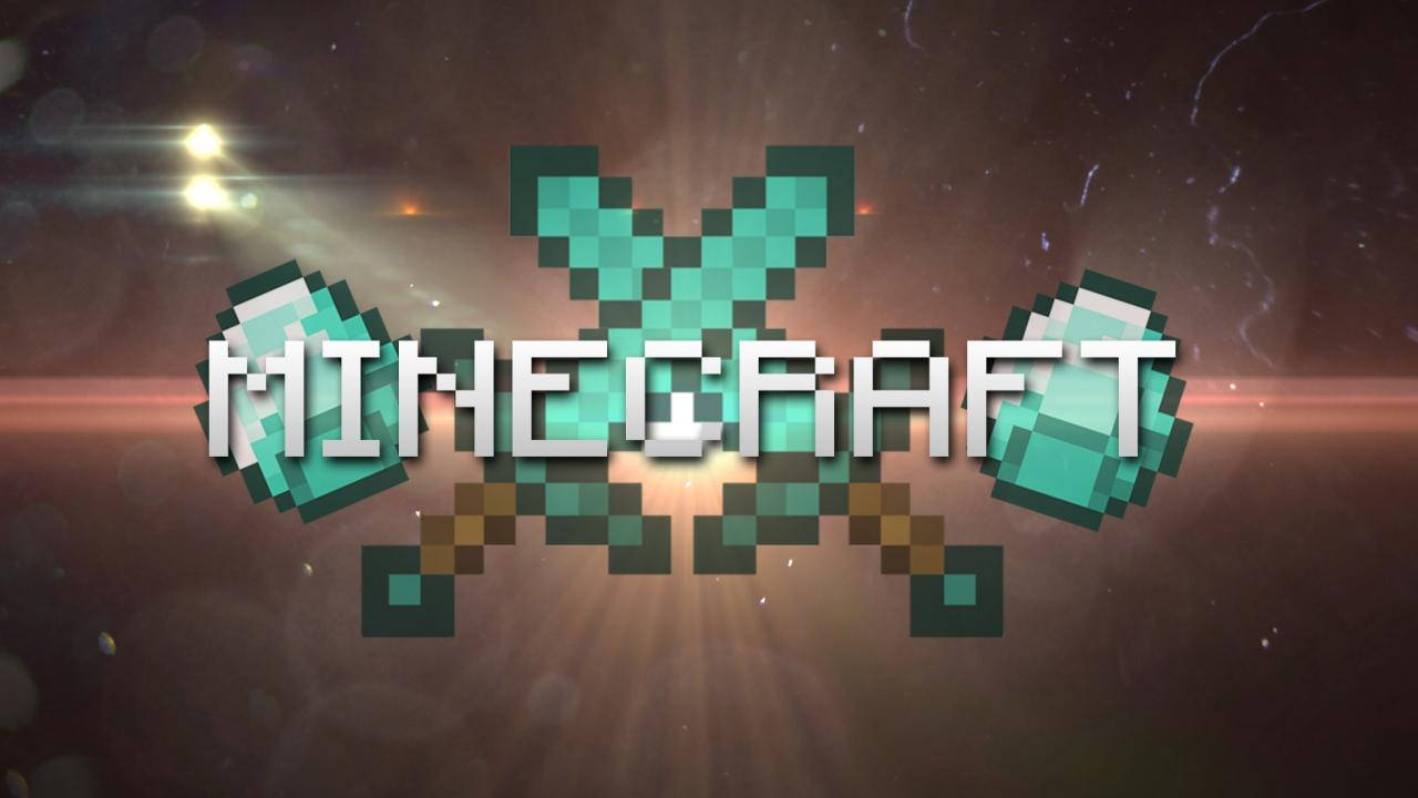 Minecraft swurde en diamante agtergrond