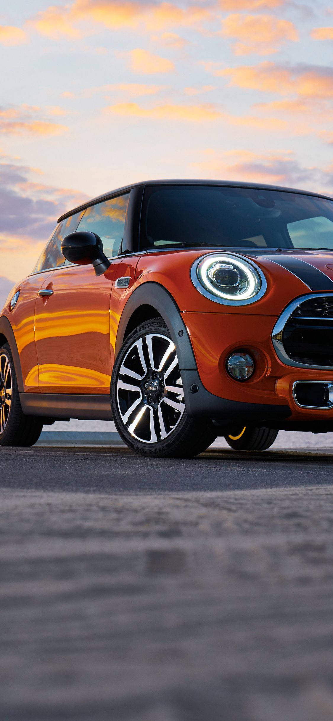 Mini Cooper Portret Muurpapier