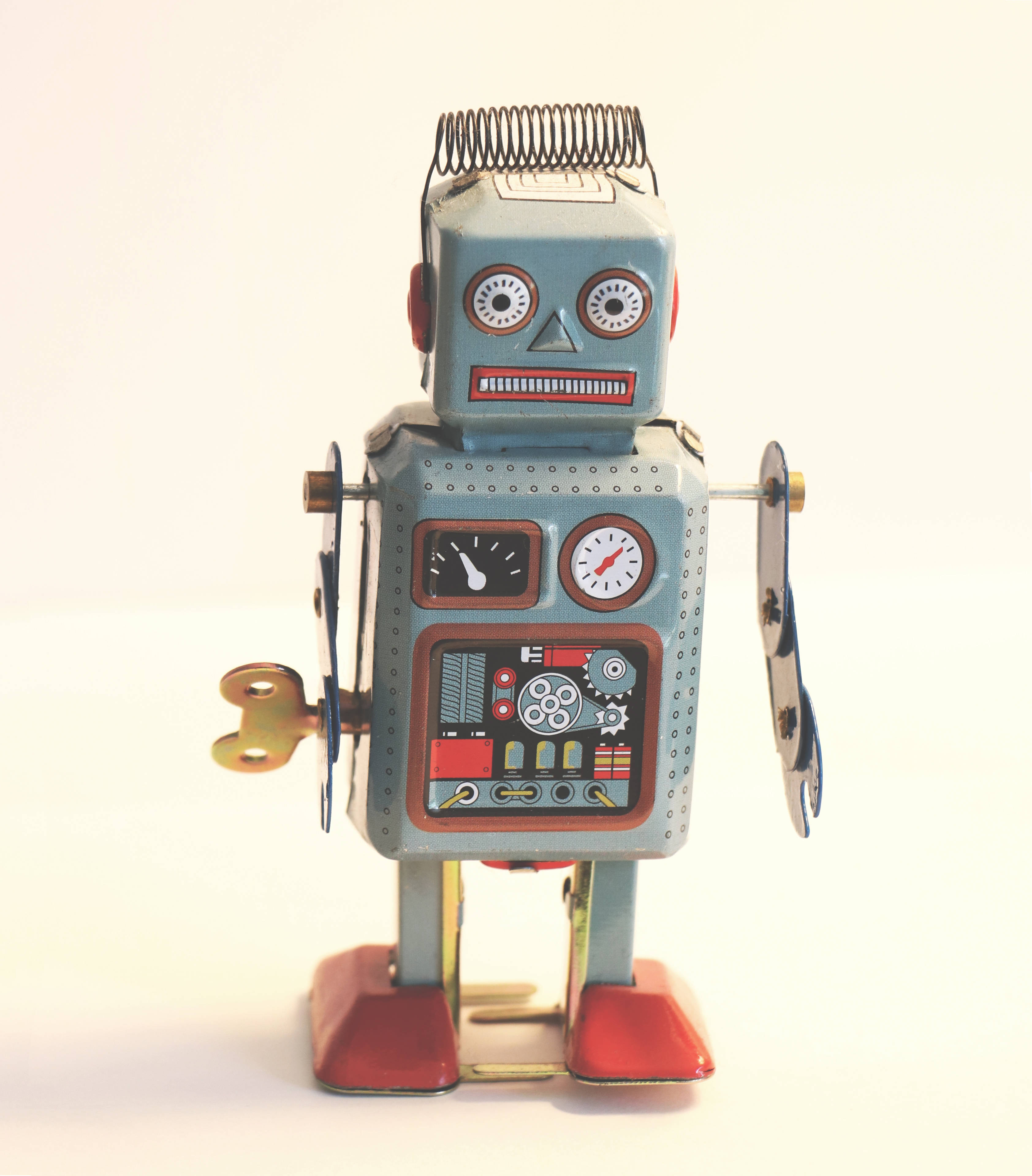 Miniatuur Vintage Robot Muurpapier