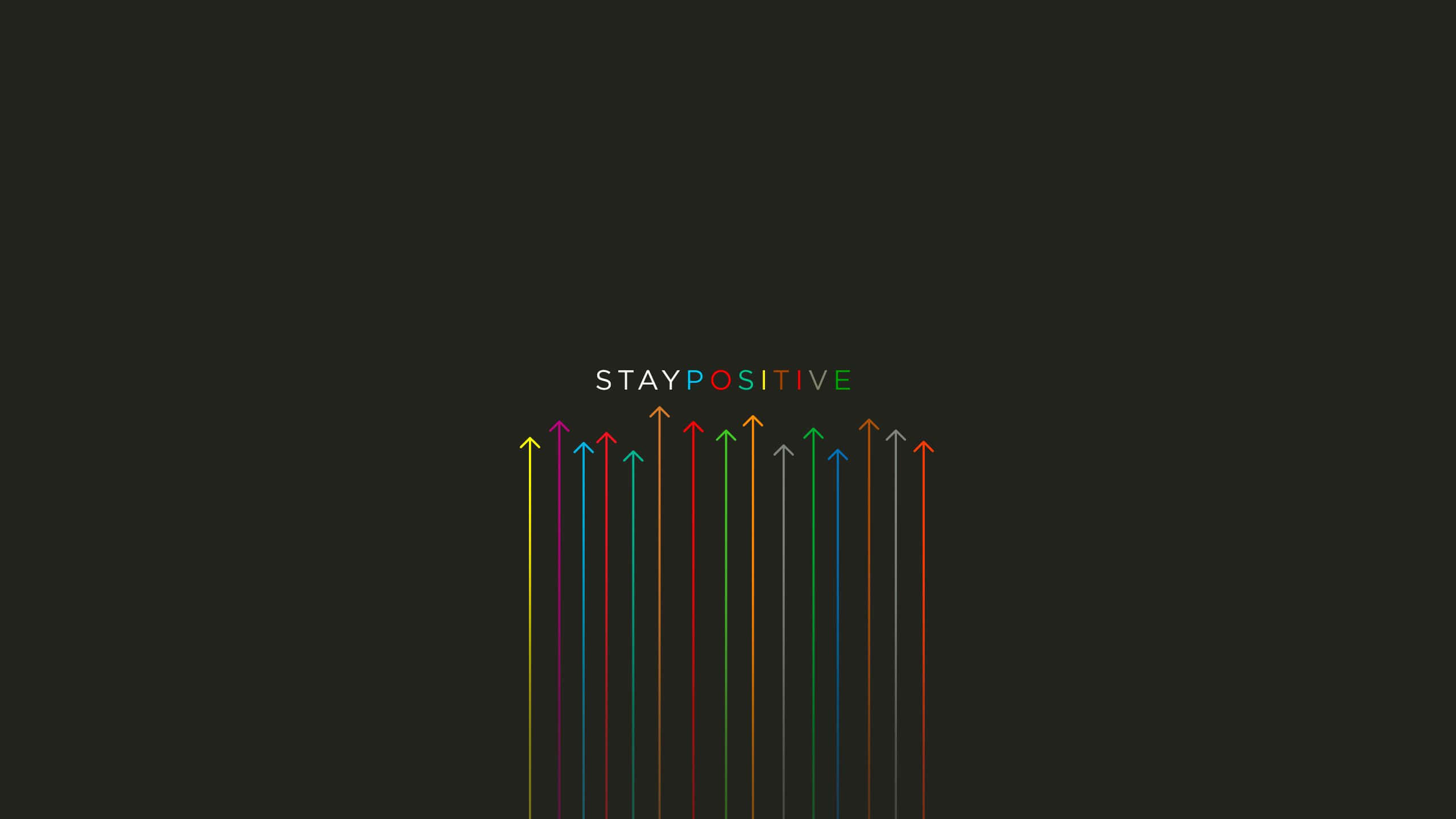 Minimalisties Bly Positief Selfvertroue Versterkend Muurpapier