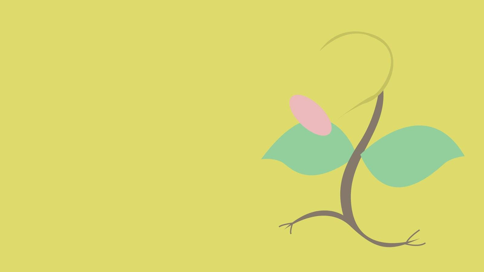 Minimalistiese Estetiese Bellsprout Tekening Muurpapier