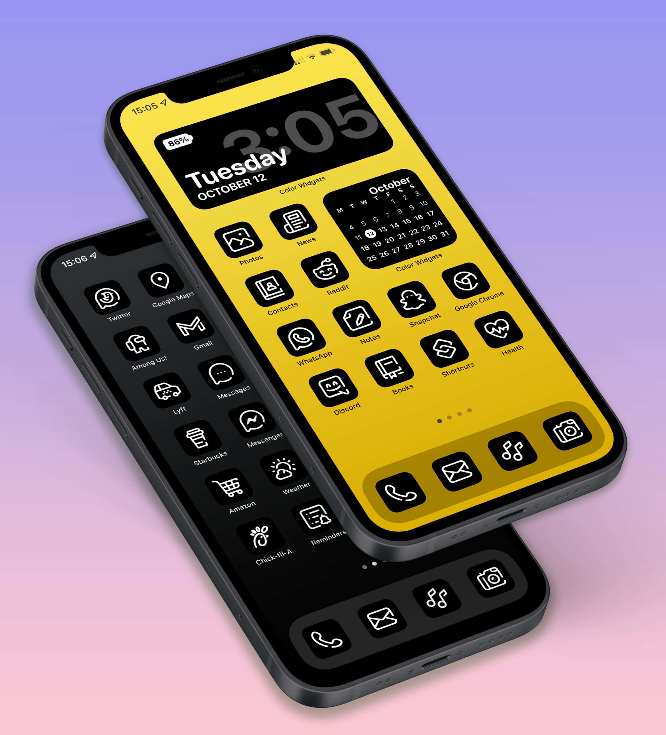 Minimalistiese Estetiese iPhone-agtergrond Muurpapier