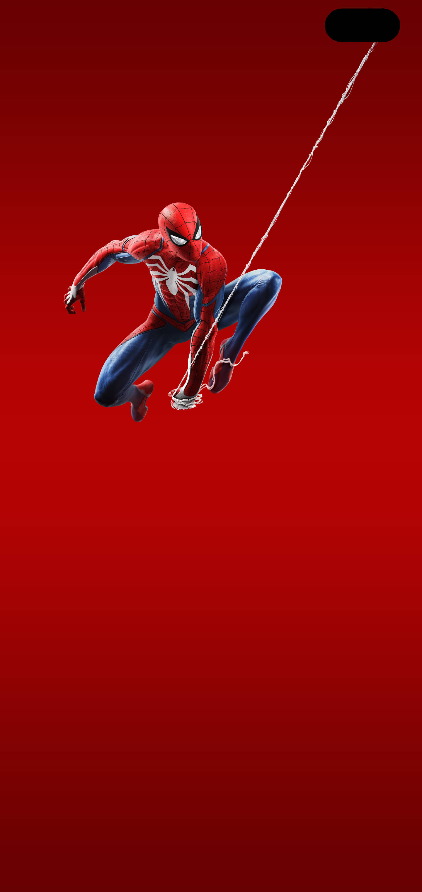 Minimalistiese Galaxy S10 Plus Spider-Man Muurpapier
