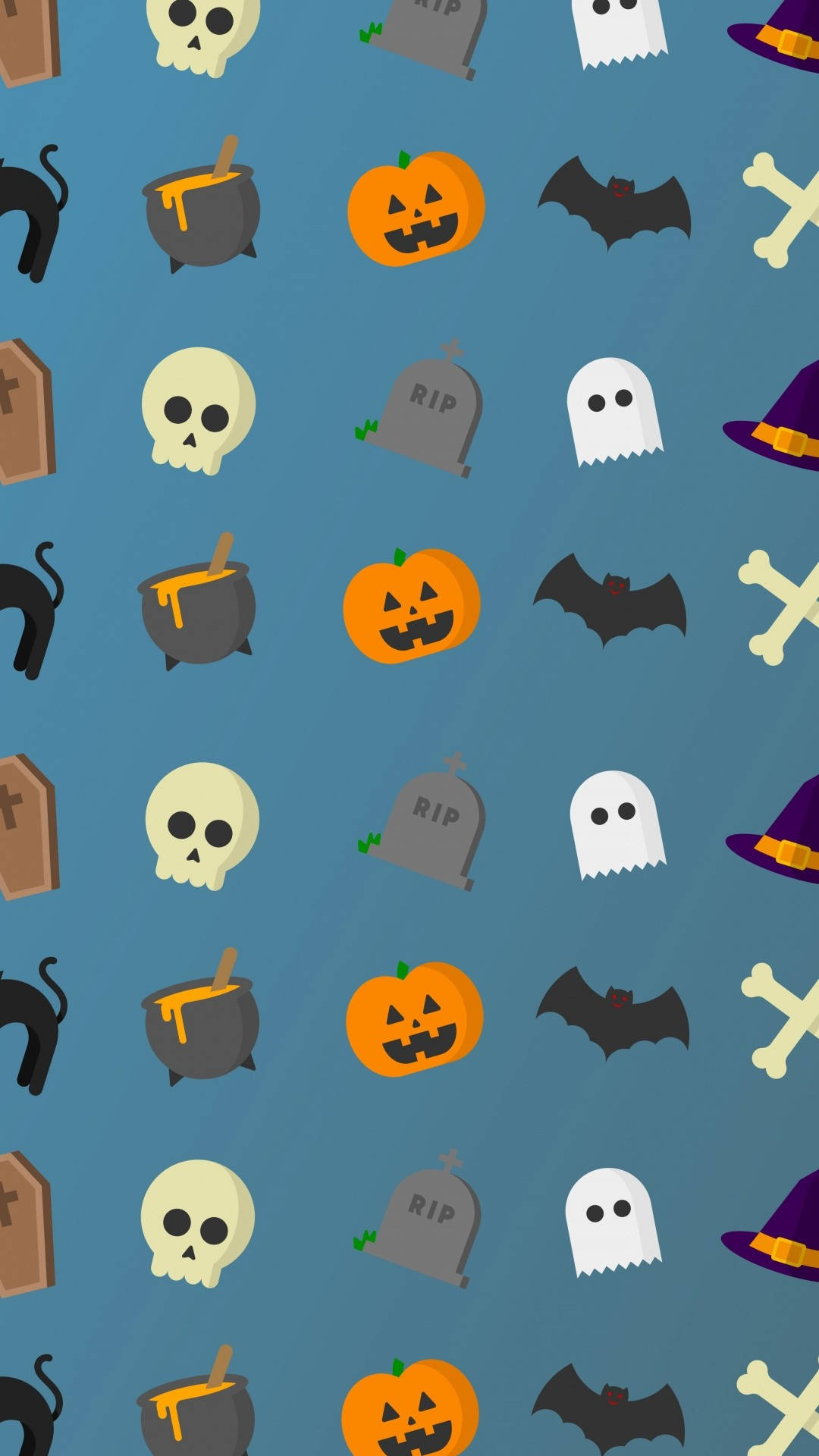 Minimalistiese Halloween iPhone Muurpapier