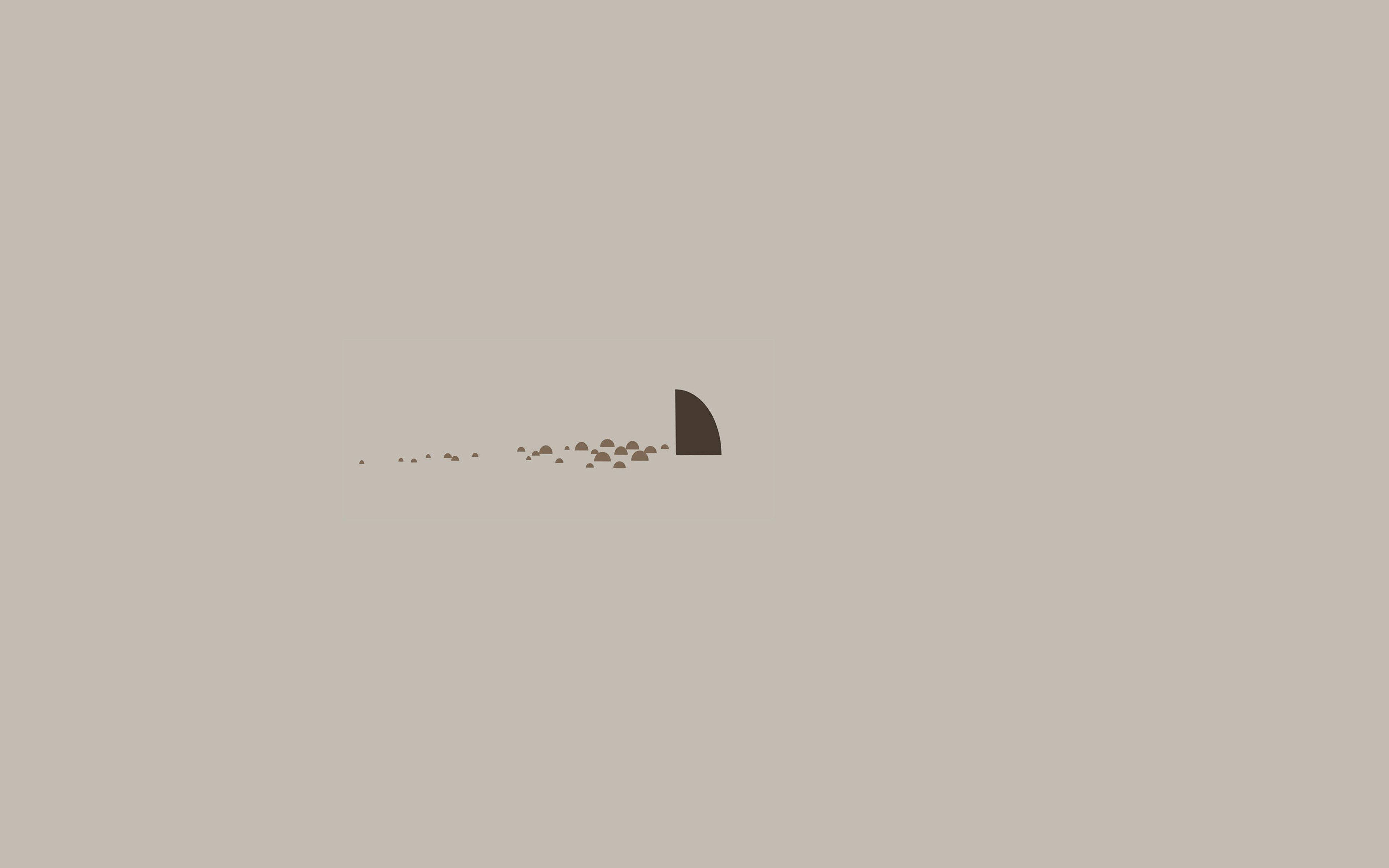 Minimalistiese Haai-estetika-rekenaar Muurpapier
