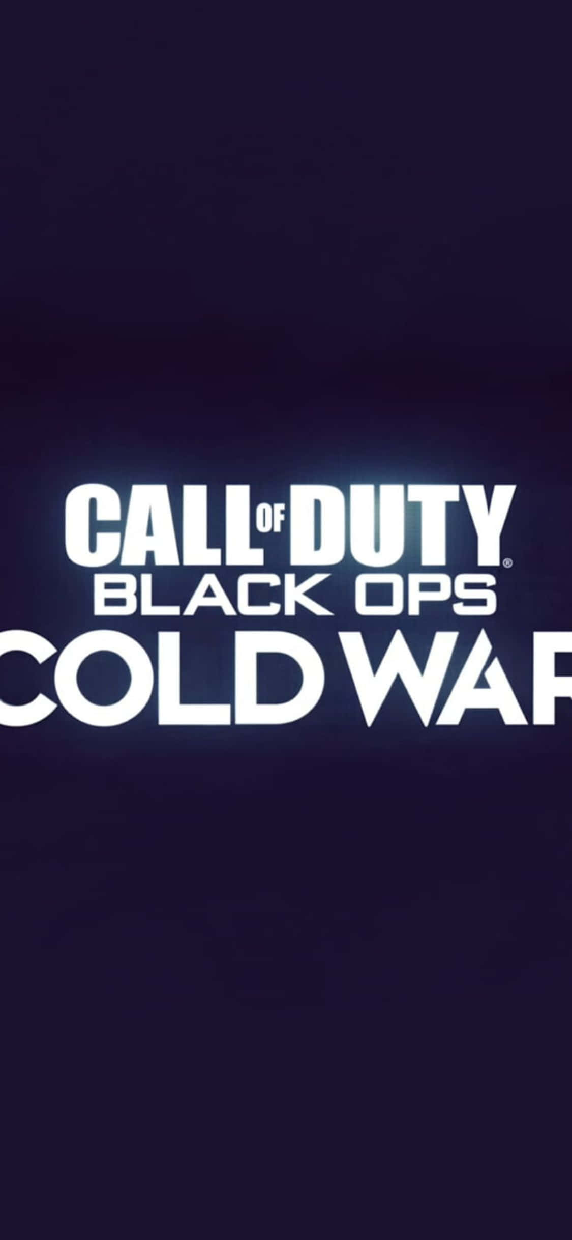 Minimalistiese iPhone X Call Of Duty Black Ops Cold War Agtergrond Muurpapier