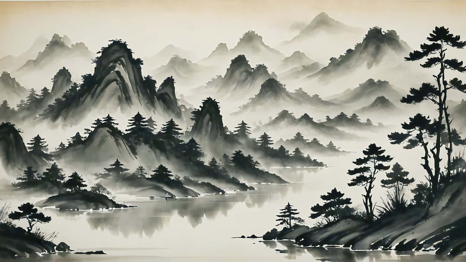 4k Esteties,4k minimalisties,Abstrak,Monochroom,Landskap,Desktop 4k,Desktop,Zen,Rustig,Duisternis Esteties,Rivier — Donker estetiese GIF Muurpapier