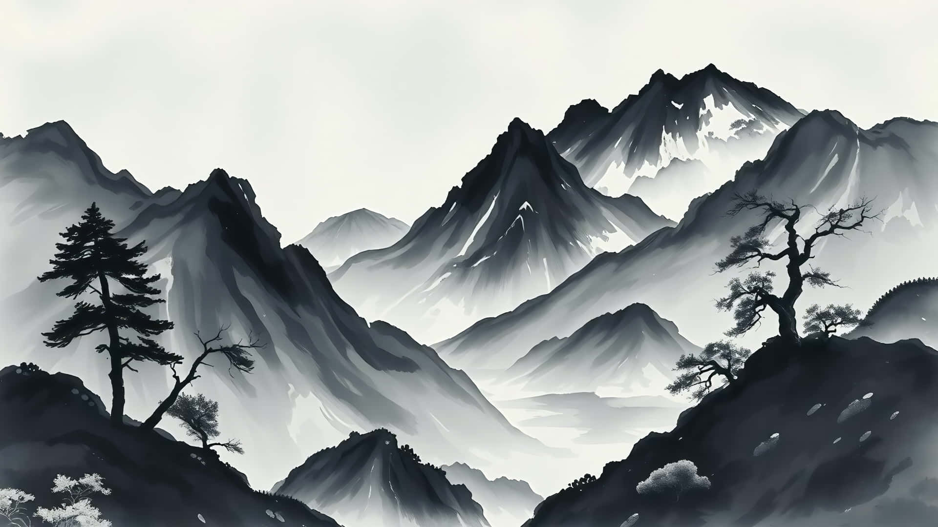 4k Esteties,4k minimalisties,Abstrak,Monochroom,Landskap,Desktop 4k,Desktop,Zent,Serene,Duisternis Esteties,Berg,Berglandskap — Donker estetiese GIF Muurpapier