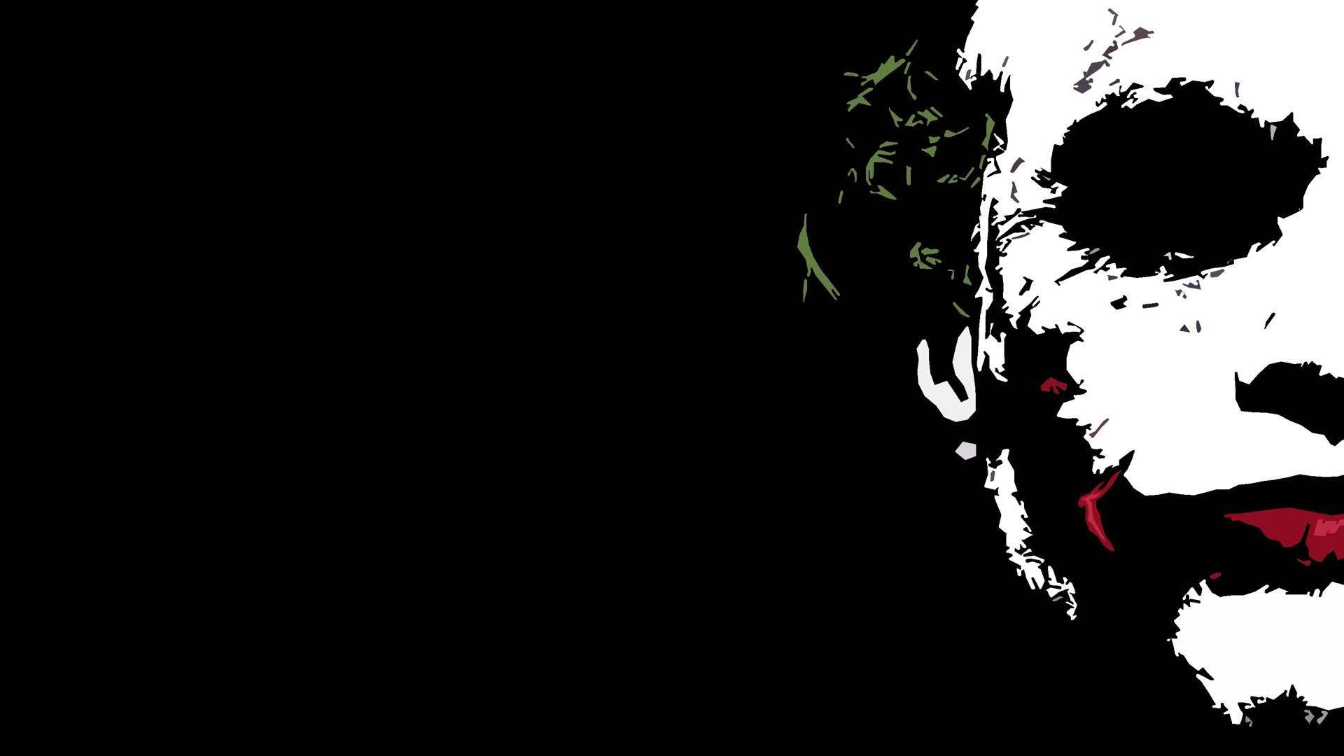 Minimalistiese Joker-kuns-agtergrond