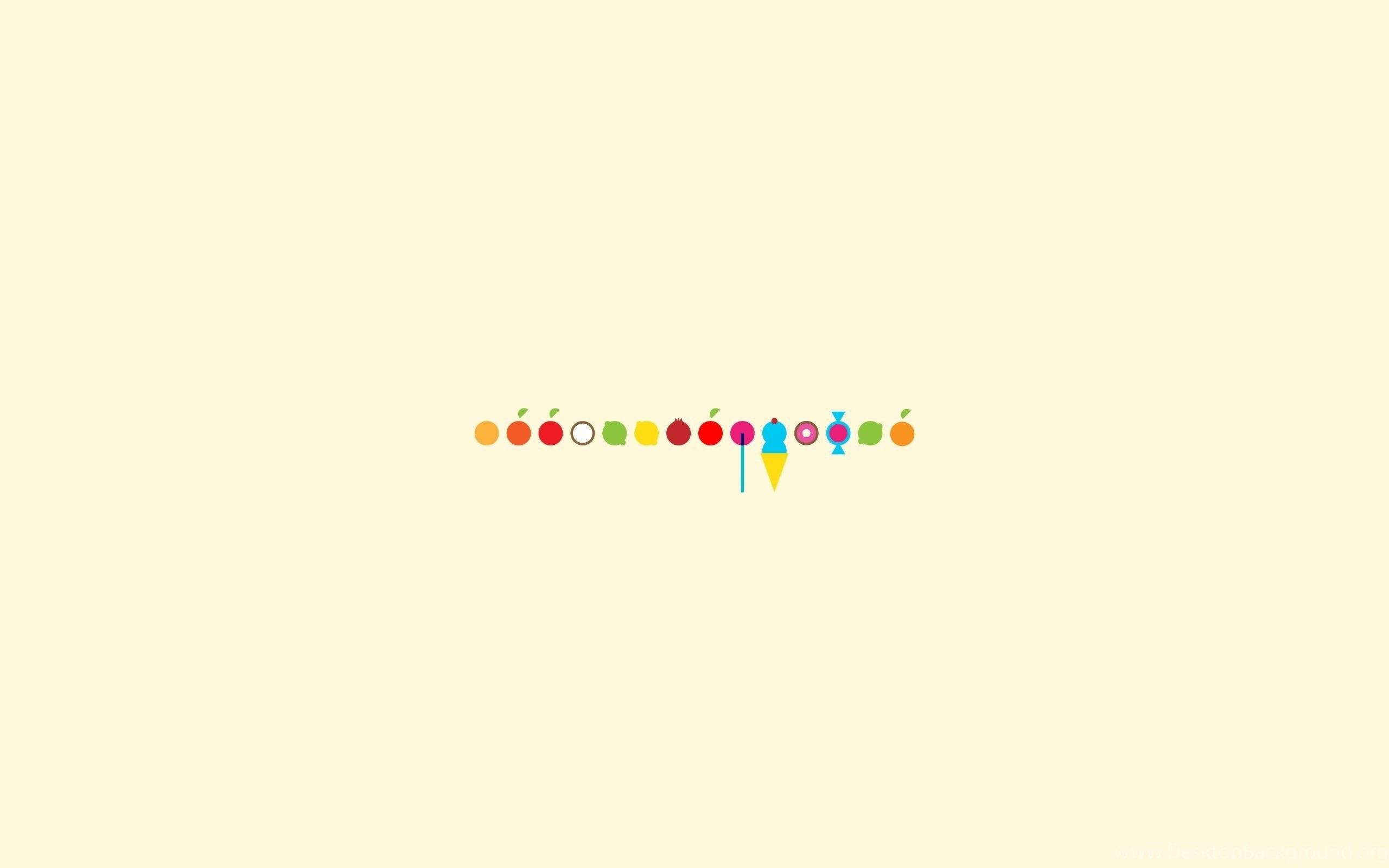 Minimalistiese Kos Pastelgeel Esteties Muurpapier