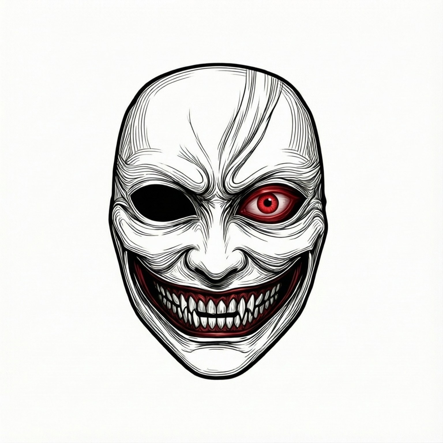 Minimalistiese Kaneki-masker Muurpapier
